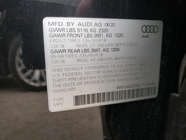 Photo 14 from auction – 2020 AUDI Q3 PREMIUM with VIN WA1AECF39L1113348