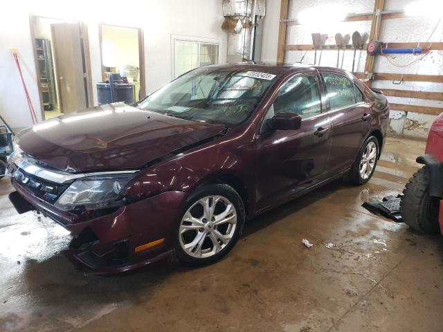 FORD FUSION SE 2012 with VIN 3FAHP0HA9CR228035 - Photo from auction