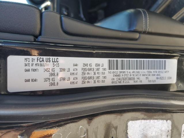 Photo 14 from auction – 2015 JEEP GRAND CHER with VIN 1C4RJFBG9FC886599