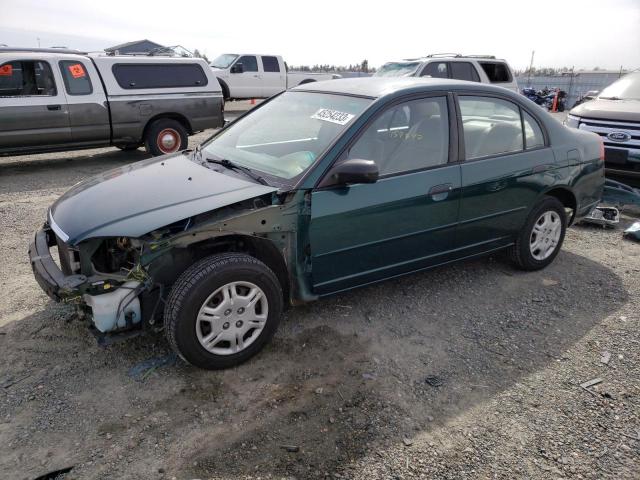 Photo 1 from auction – 2001 HONDA CIVIC LX with VIN 2HGES16551H606644