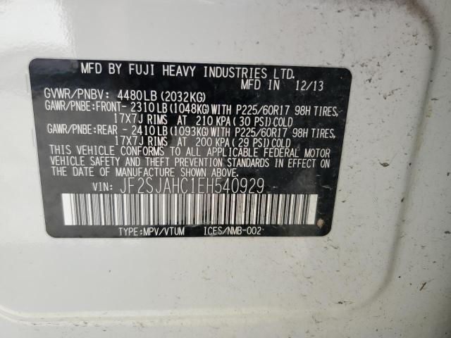 Photo 14 from auction – 2014 SUBARU FORESTER 2 with VIN JF2SJAHC1EH540929