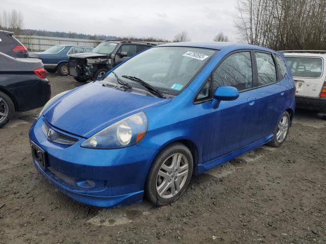 HONDA FIT S 2007 with VIN JHMGD38697S043567 - Photo from auction