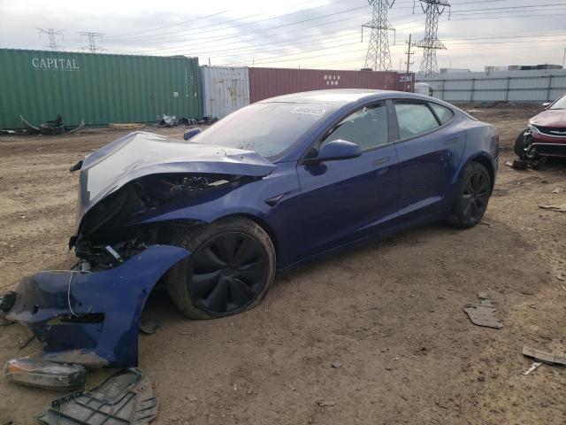 TESLA MODEL S 2022 with VIN 5YJSA1E55NF490590 - Photo from auction