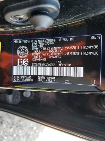 Photo 14 from auction – 2019 TOYOTA HIGHLANDER with VIN 5TDDZRFH8KS996852