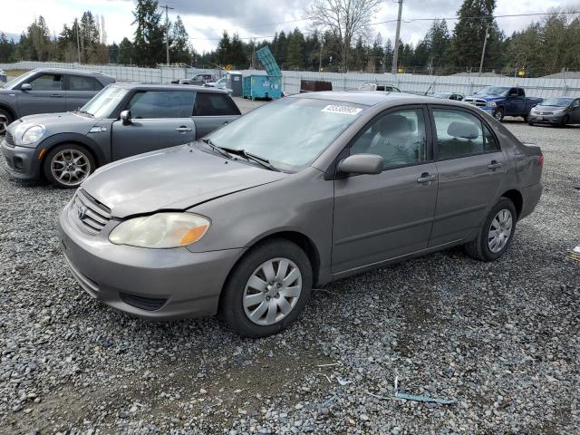 TOYOTA COROLLA CE 2003 with VIN 1NXBR32E23Z034989 - Photo from auction