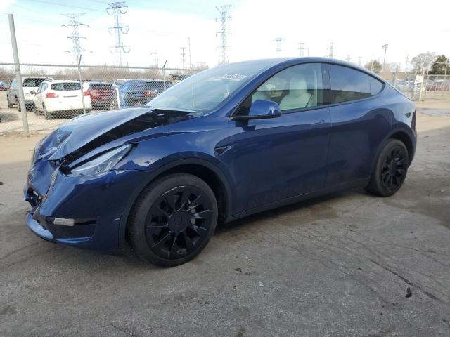 TESLA MODEL Y 2021 with VIN 5YJYGDEE6MF301521 - Photo from auction