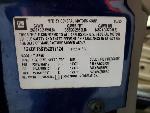 صورة رقم 14 من المزاد - 2005 GMC ENVOY مع VIN 1GKDT13S752317124