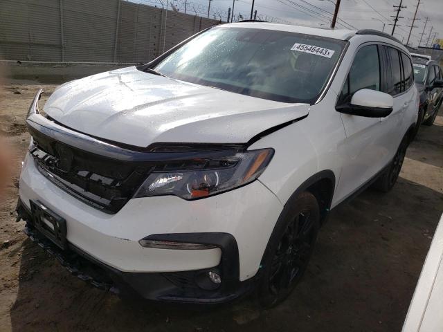 HONDA PILOT SE 2021 with VIN 5FNYF6H28MB073554 - Photo from auction