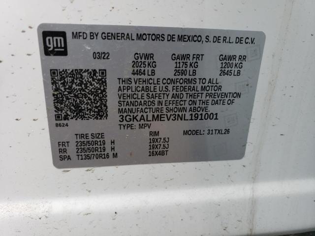Photo 14 from auction – 2022 GMC TERRAIN SL with VIN 3GKALMEV3NL191001