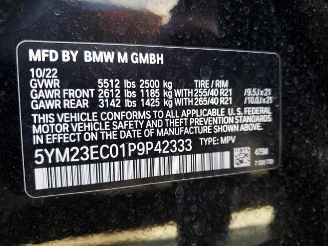 Photo 14 from auction – 2023 BMW X4 M with VIN 5YM23EC01P9P42333