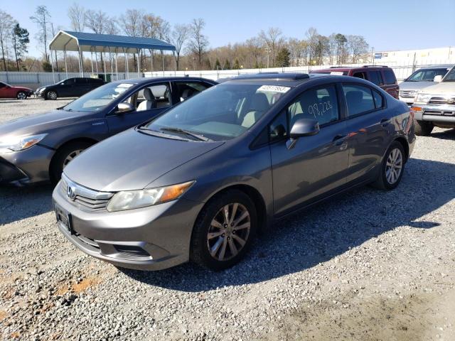 HONDA CIVIC EX 2012 with VIN 19XFB2F8XCE072932 - Photo from auction