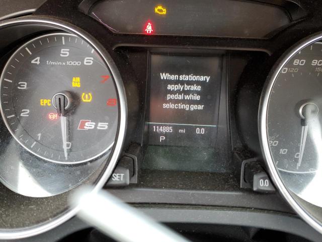 Photo 9 from auction – 2013 AUDI S5 PRESTIG with VIN WAUVGAFRXDA000517
