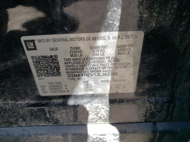 Photo 14 from auction – 2018 CHEVROLET EQUINOX LS with VIN 3GNAXREV0JL362365