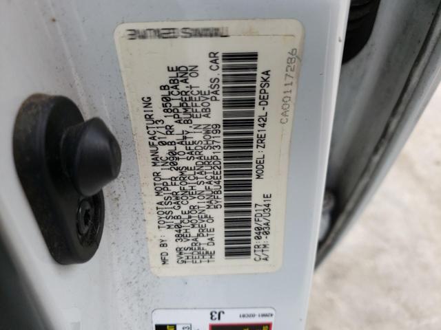 Фото 10 с аукциона – 2013 TOYOTA COROLLA BA с VIN 5YFBU4EE2DP137199