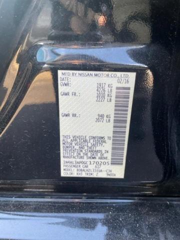 Photo 10 from auction – 2016 NISSAN ALTIMA 2.5 with VIN 1N4AL3AP0GC170205