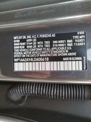 Photo 14 from auction – 2020 PORSCHE CAYENNE with VIN WP1AA2AY4LDA05618