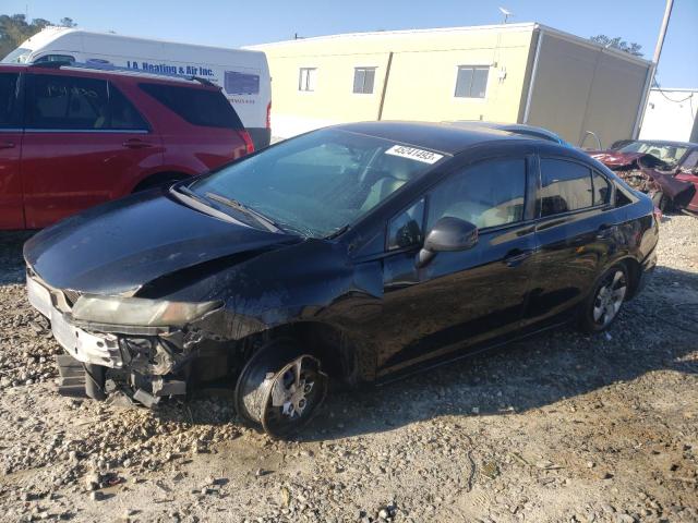 HONDA CIVIC LX 2013 with VIN 19XFB2F5XDE250099 - Photo from auction