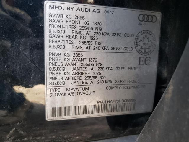 Photo 14 from auction – 2017 AUDI Q7 PREMIUM with VIN WA1LHAF73HD056089