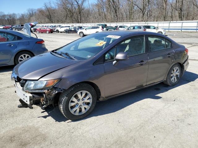 HONDA CIVIC LX 2012 with VIN 19XFB2F5XCE355837 - Photo from auction