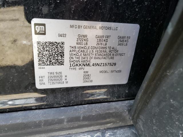 Photo 14 from auction – 2022 GMC ACADIA SLT with VIN 1GKKNML45NZ157529
