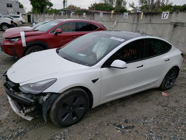 TESLA MODEL 3 2021 with VIN 5YJ3E1EA0MF907893 - Photo from auction