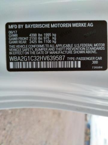 Photo 14 from auction – 2017 BMW M240I with VIN WBA2G1C32HV639587