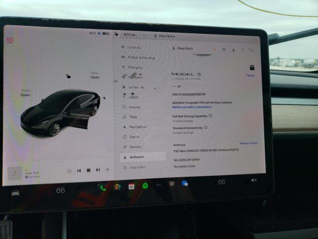 Photo 9 from auction – 2019 TESLA MODEL 3 with VIN 5YJ3E1EA0KF331719