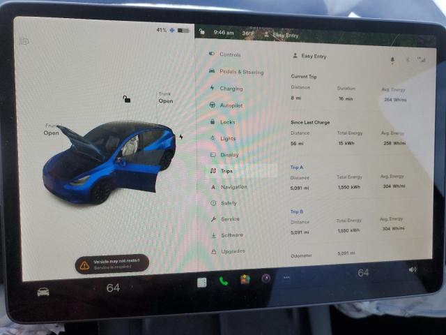 Photo 9 from auction – 2021 TESLA MODEL Y with VIN 5YJYGDEE6MF301521
