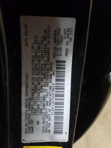 Photo 14 from auction – 2002 LEXUS RX 300 with VIN JTJHF10U720278615