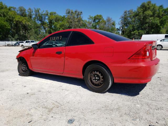 Photo 2 from auction – 2004 HONDA CIVIC COUP with VIN 1HGEM211X4L043652