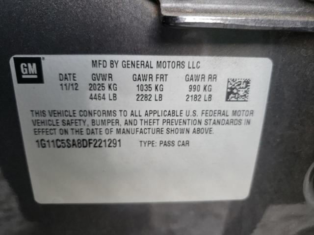 Photo 10 from auction – 2013 CHEVROLET MALIBU 1LT with VIN 1G11C5SA8DF221291