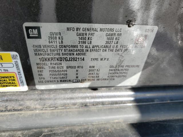 Photo 14 from auction – 2016 GMC ACADIA DEN with VIN 1GKKRTKD7GJ282114