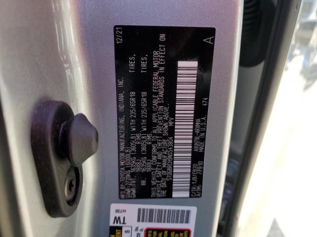 Photo 14 from auction – 2022 TOYOTA HIGHLANDER with VIN 5TDGBRCH9NS543804