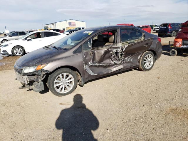 HONDA CIVIC EXL 2012 with VIN 2HGFB2F90CH515569 - Photo from auction