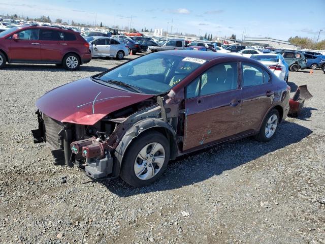 Photo 1 from auction – 2014 HONDA CIVIC LX with VIN 19XFB2F58EE222061