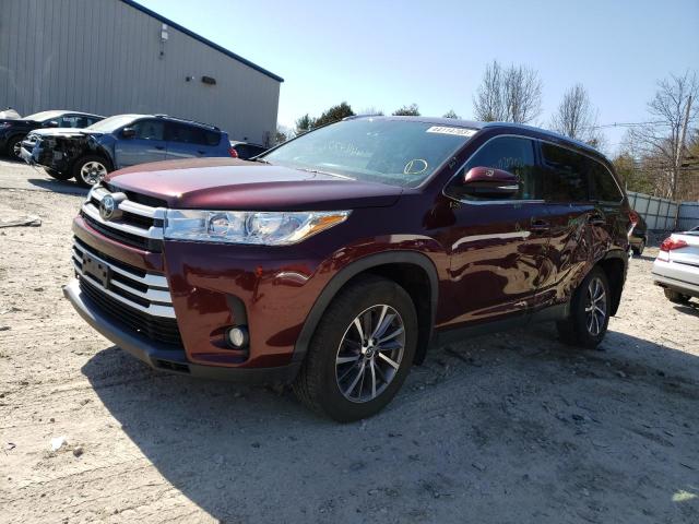 TOYOTA HIGHLANDER 2019 with VIN 5TDJZRFH5KS948289 - Photo from auction