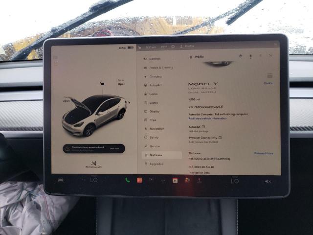 Photo 9 from auction – 2023 TESLA MODEL Y with VIN 7SAYGDEE3PA032527