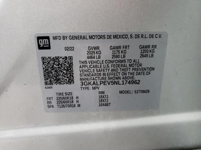 Photo 14 from auction – 2022 GMC TERRAIN SL with VIN 3GKALPEV5NL174962