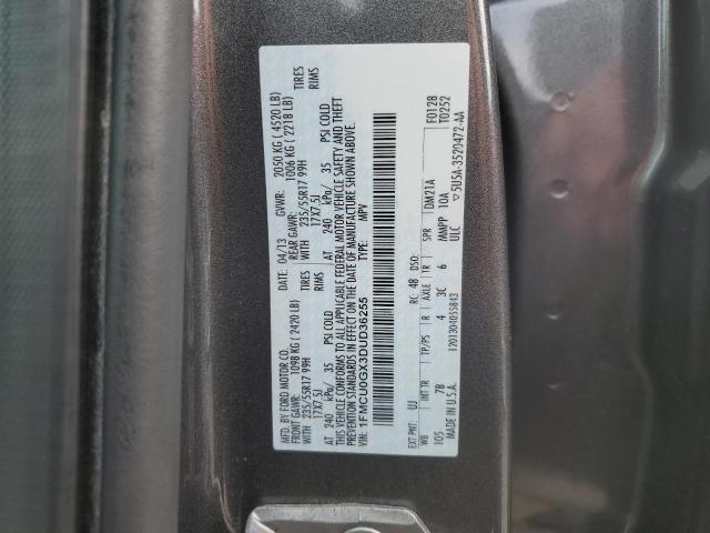 Photo 14 from auction – 2013 FORD ESCAPE SE with VIN 1FMCU0GX3DUD36255