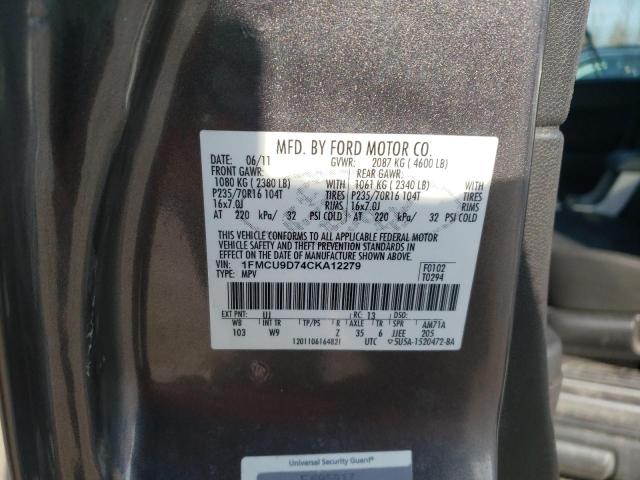 Photo 14 from auction – 2012 FORD ESCAPE XLT with VIN 1FMCU9D74CKA12279