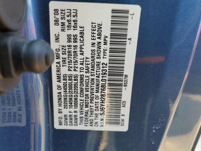 Photo 14 from auction – 2008 HONDA ELEMENT EX with VIN 5J6YH28768L019312