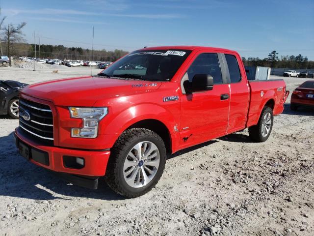 FORD F150 SUPER 2017 with VIN 1FTEX1CP1HKD77307 - Photo from auction