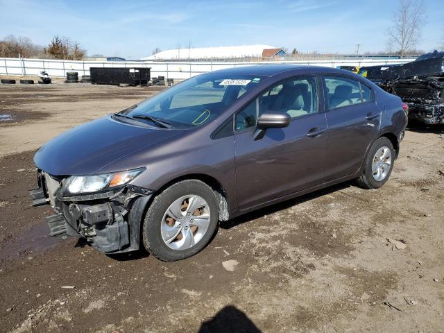 HONDA CIVIC LX 2014 with VIN 19XFB2F53EE035276 - Photo from auction