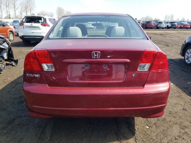 Photo 6 from auction – 2005 HONDA CIVIC LX with VIN 2HGES15645H042307