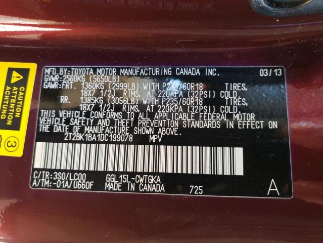 Photo 14 from auction – 2013 LEXUS RX 350 BAS with VIN 2T2BK1BA1DC199078