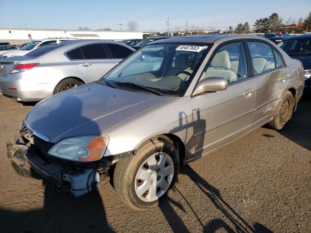 HONDA CIVIC EX 2001 with VIN 2HGES26761H507547 - Photo from auction