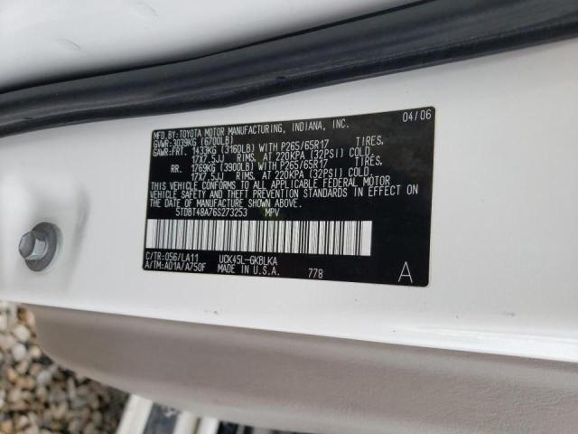 Photo 14 from auction – 2006 TOYOTA SEQUOIA LI with VIN 5TDBT48A76S273253