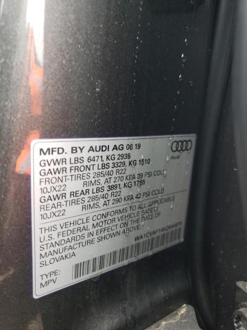 Photo 14 from auction – 2019 AUDI Q8 PRESTIG with VIN WA1CVAF14KD044870