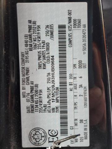 Photo 14 from auction – 2017 FORD ESCAPE TIT with VIN 1FMCU9J93HUB09684