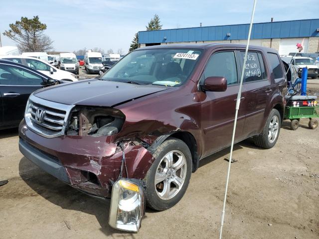 HONDA PILOT EXL 2013 with VIN 5FNYF4H56DB061949 - Photo from auction